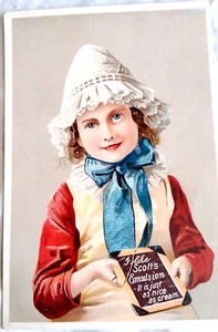 "Carta commerciale vittoriana Ephemera 1890 - Olio fegato di merluzzo SCOTT'S EMULSION - 3,5""X5" - Foto 1 di 2