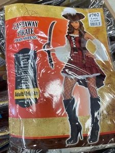 Castaway Pirate Halloween Costume Adult, Large - Picture 1 of 2