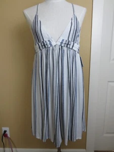 Salt Water Solids O'neill Sleeveless Summer Dress Size M Striped - Picture 1 of 15