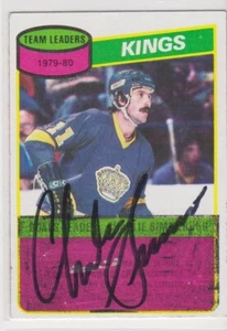 CHARLIE SIMMER LOS ANGELES KINGS 1980-1981 TOPPS #171 AUTOGRAPHED HOCKEY - Picture 1 of 1