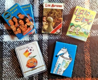Lote de naipes infantiles vintage - barajas cartas Naranjito Mundial 82 - Imagen 1 de 2