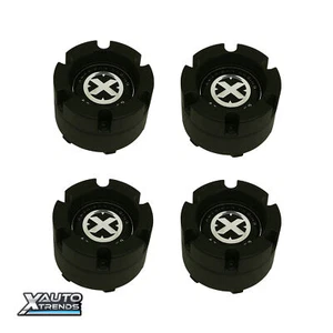 4 x American Racing ATX Wheel Center Cap Style "B" Black 391K101YB003 - Picture 1 of 1