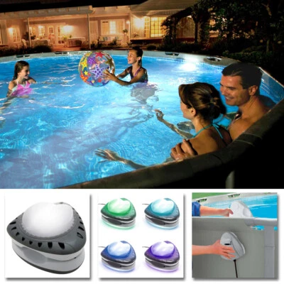 Intex Magnetische Poolleuchte LED Poolbeleuchtung Poollicht Poollampe Schwimmbad - Bild 1 von 4