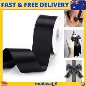 Double Faced Satin Ribbon 1.5 Inch x 25 Yards Double Sided Solid Polyester - Picture 1 of 15