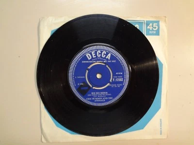 ERIC BURDON & ANIMALS:See See Rider-Help Me Girl-U.K. 7" 1966 Decca F.12502 Demo - Image 1 of 2