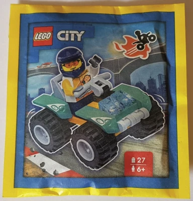 LEGO City - Stuntman with Quad - Mini Set - New & Sealed - 952308