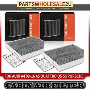 2x Activated Carbon Cabin Air Filter for Porsche Macan Audi A4 allroad A5 Q5 S4 - Picture 1 of 8
