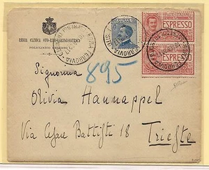 16.02.1920 da Roma con coppia Espresso cent. 25 - Imagen 1 de 1