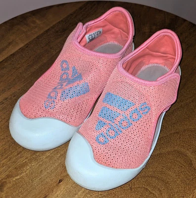 阿迪达斯儿童男女通用 13K 码水凉鞋网眼鞋面可调节 GV7805  — 第 1/4 张图片