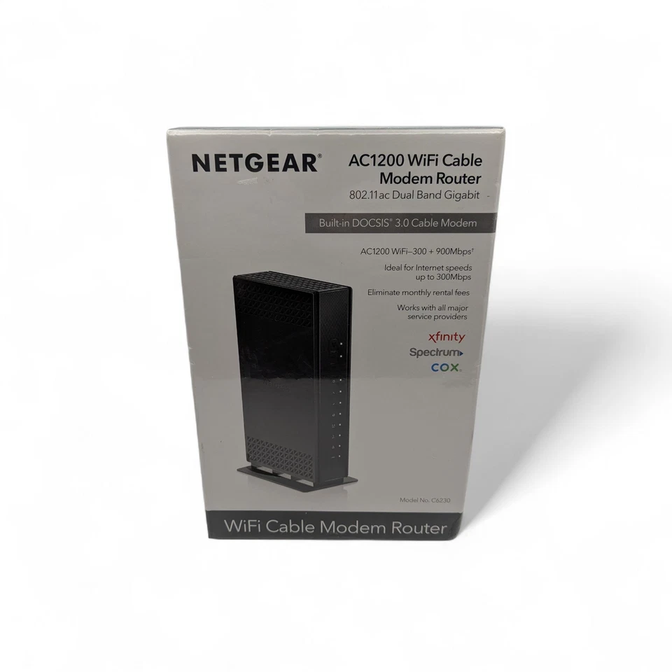 Netgear AC1200 WiFi Cable Modem Router C6230