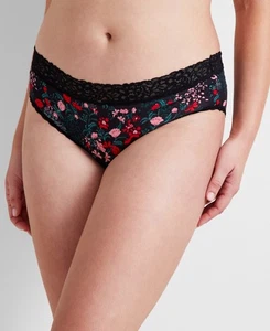 State of Day Damen Baumwollmischung Spitzenbesatz Hipster schwarz Gr. XL 0912 - Bild 1 von 3