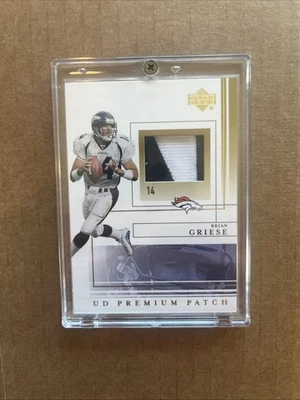2001 Upper Deck Brian Griese Premium Patch Game-Worn Jersey - Image 1 of 4