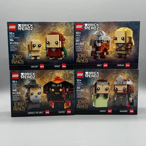 Lego Señor de los Anillos Brickheadz Lote 40630 40631 40632 47051 Retirado Nuevo Precintado - Imagen 1 de 2