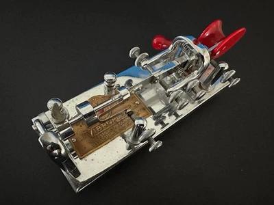 Vintage VIBROPLEX No. 187610 BLUE RACER DELUXE BUG TELEGRAPH KEY - Image 1 of 4