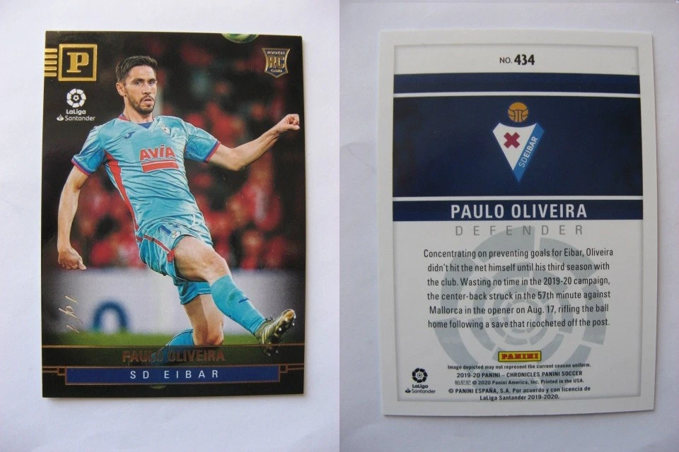 Panini Chronicles Gold #434 2019-20 Panini La Liga Paulo Oliveira 1/1 Foto 1 de 1
