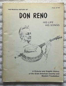 DON RENO His Life, His Songs * Oversized PB SIGNED & INSCRIBED! Bluegrass Genius - Picture 1 of 6