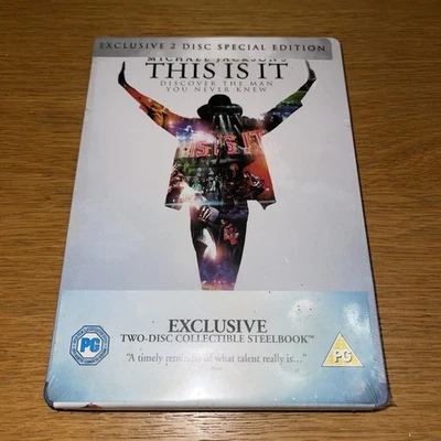 Michael Jackson This is it - 2 Disc DVD Steelbook NEW & SEALED Region 2 - Image 1 of 4