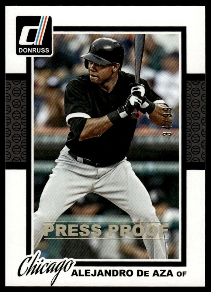 2014 Donruss #276 Alejandro De Aza Press Proofs Gold #/99 - Image 1 of 2