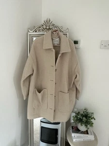 Monki Coat Jacket Beige Pockets - Picture 1 of 8