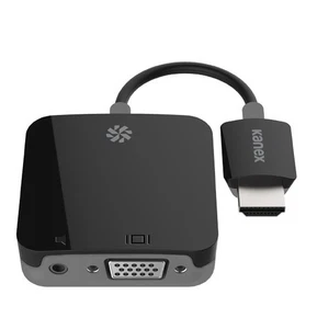 Kanex K172-1022-BK7I HDMI to VGA Adapter with Apple TV AirPlay Mirroring Roku 4K - Picture 1 of 3