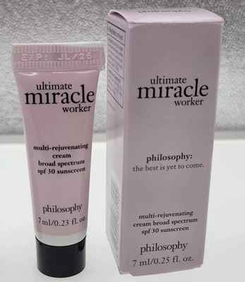 Philosophy Ultimate Miracle Worker Multi-Rejuvenating Cream Travel 0.25 oz BNIB - Image 1 of 4