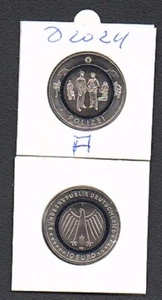 10 Euro Deutschland 2024 . Im Dienst der Gesellschaft . Polizei . Münzzeichen A - Bild 1 von 1