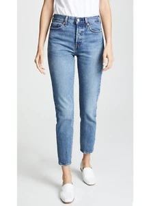 Jeans ajustados Levi's Wedgie Icon tiro alto azul talla 26 - Imagen 1 de 6