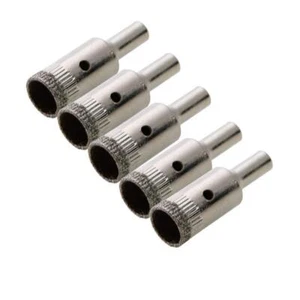 Sierra de agujero de broca de diamante de 1/2" pulgada para azulejo vidrio mármol paquete de 1/2"-5, plateada - Imagen 1 de 7