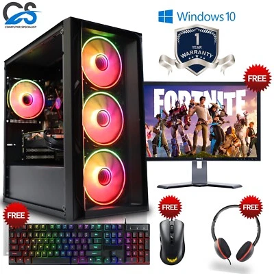 Gaming Rápido PC Lote Intel Core i5 16GB 1TB HDD 128GB SSD Gt 730 Win10 Desktop - Imagen 1 de 4