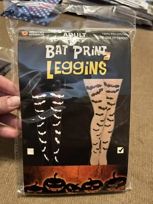 Calcetines Medias Adulto Damas Beige con Estampado de Murciélago Negro Adulto Emo Gótico Patinador Punk Foto 1 de 4