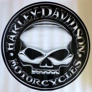 Harley Davidson Willie G Skull Logo Extra Large Trailer Garage Decal Sticker 29" - Picture 1 of 3