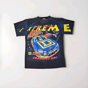Vintage Kenny Wallace Nascar AOP T-Shirt Large Square D Racing Track Gear Tag - Picture 1 of 3