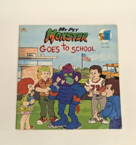 My Pet Monster Goes To School Paperback Book Golden Vintage 1986 80s Toys - Bild 1 von 4