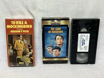 "To Kill a Mockingbird" (1962) Sealed And The Gun Of Navarone Used Lot Of 2 VHS - Image 1 of 4