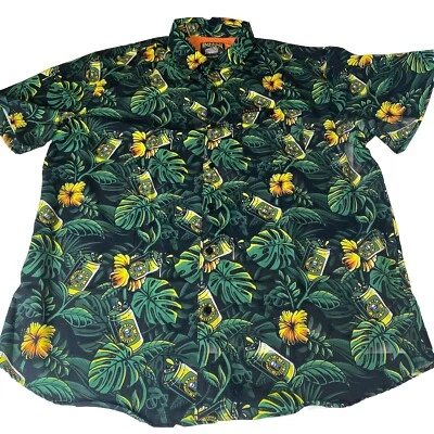 Nueva Camisa Sullen Art Para Hombres 2X Cerveza Jardín Tejida Abotonada Piscina Hojas de Cerveza Foto 1 de 4