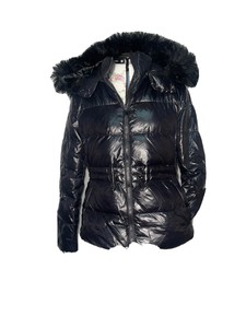 zara black shiny puffer jacket