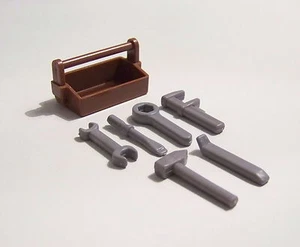 PLAYMOBIL (B4201) WESTERN - Caisse Complète 6 Outils pour Ouvrier Eolienne 3765 - Imagen 1 de 1