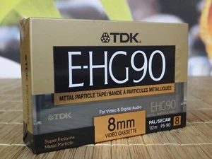 1 X TDK E-HG90 8 MM METAL HIGH GRADE VIDEO CASSETTE. 90 MINUTES. NEW SEALED. - Picture 1 of 2