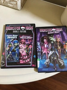 Monster High Lot 2 DVD Ghouls Rule Double Feature Friday Night Frights Fall Love - Picture 1 of 3