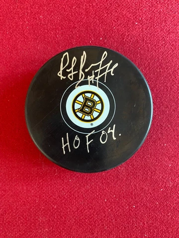 Ray Bourque, "Autographed"(JSA) Bruins Puck (Scarce / Vintage) Cover