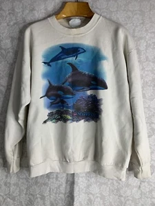 Sea World Crew Neck Sweater Men's Size XL (K2) - Picture 1 of 8