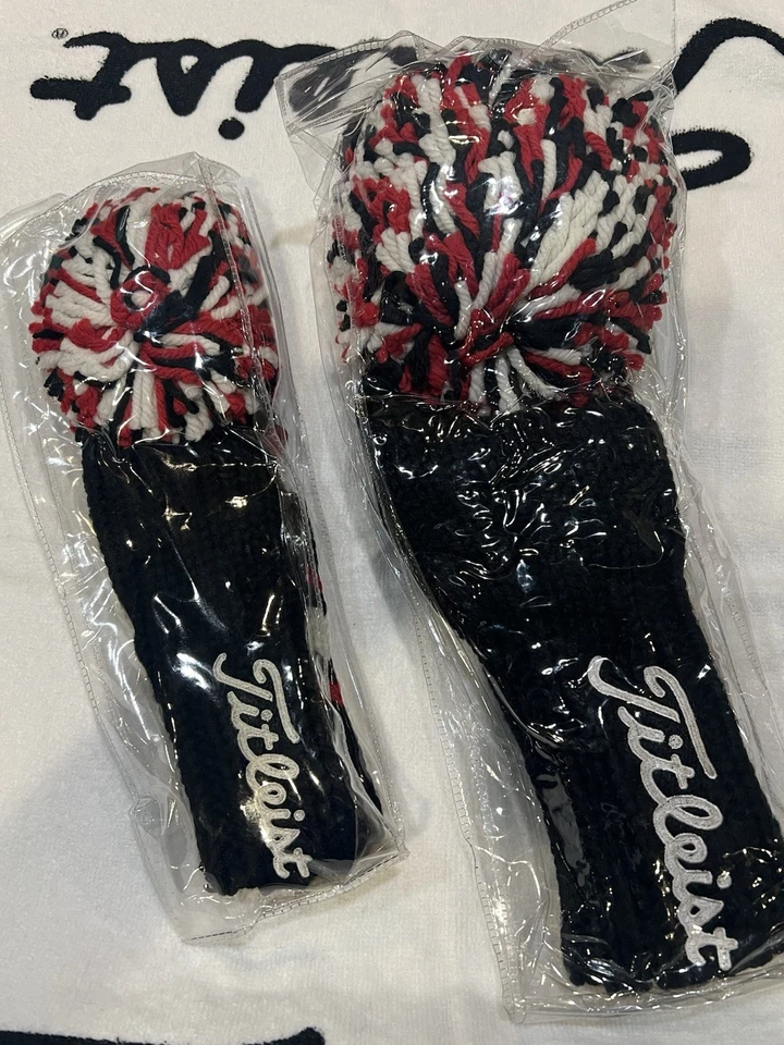 Japanese Tour Titleist Pom Driver and Fairway Headcovers - Image 1 of 4