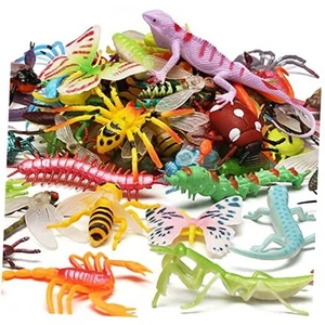 76 Pack Mini Plastic Bug Set, Realistic Insects Toy for Child, Fake Bugs  - Picture 1 of 8