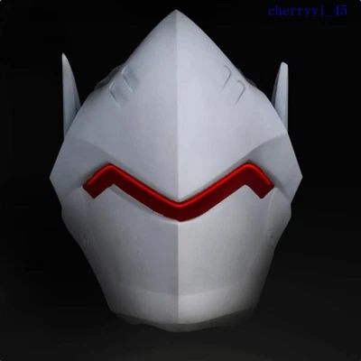 Overwatch Genji Helmet Mask Full Face Cosplay Halloween Comic Con Game Replica - Image 1 of 4