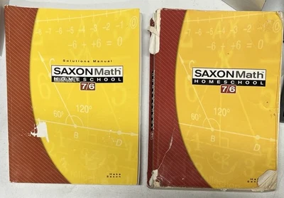 Saxon Math Homeschool 7/6 Textbook + Solutions Manual Set - Image 1 of 4
