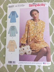 SIMPLICITY 8551 Sizes 12 To 20, Ladies Dress Or Tunic . - Picture 1 of 5