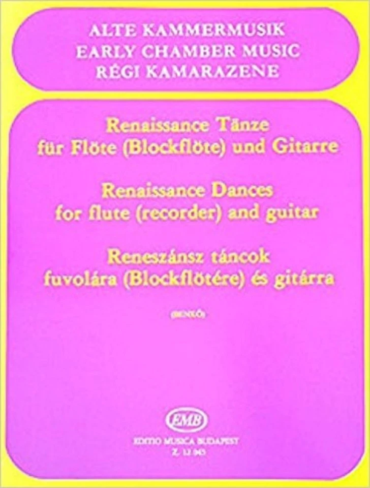 Renaissance Dances for flute (recorder) and guitar - Image 1 of 1