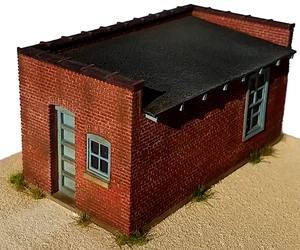 MONSTER MODEL WORKS 1/87 HO SCALE ENGINEERS TOOL SHED WOODEN MODEL KIT # HOETS - Picture 1 of 9