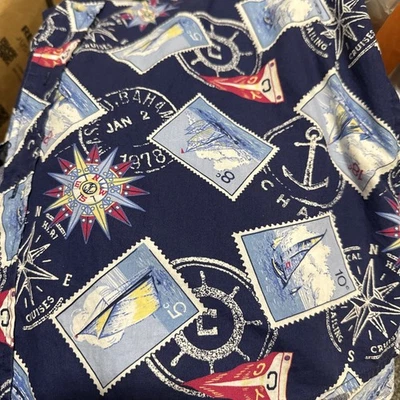 Chaps Hombre Camisa Cuello Talla M Manga Corta Botones Vacaciones Náutico Algodón Foto 1 de 2