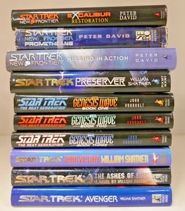 Star Trek Novels Bundle Hardcover The Genesis Wave New Frontier x10 - Picture 1 of 8